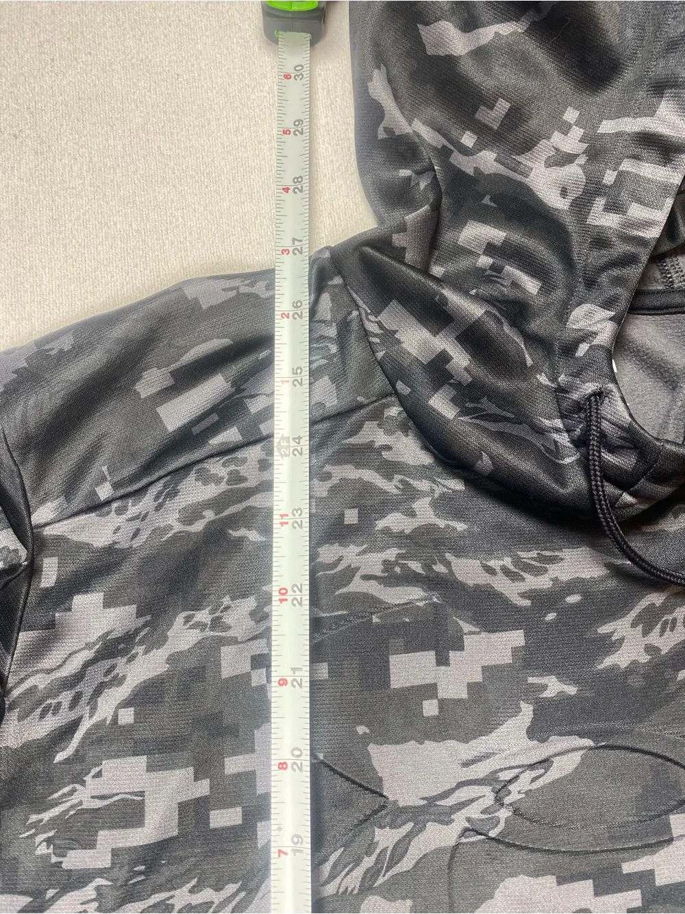 Under Armour Rival fleece Black & Gray Digital Camo Pullover Hoodie